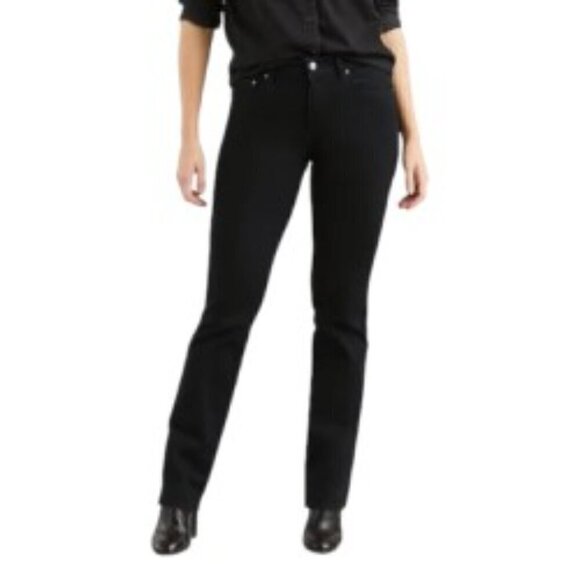 Levi's 505 Black Straight Leg Jeans 28 - Picture 1 of 4